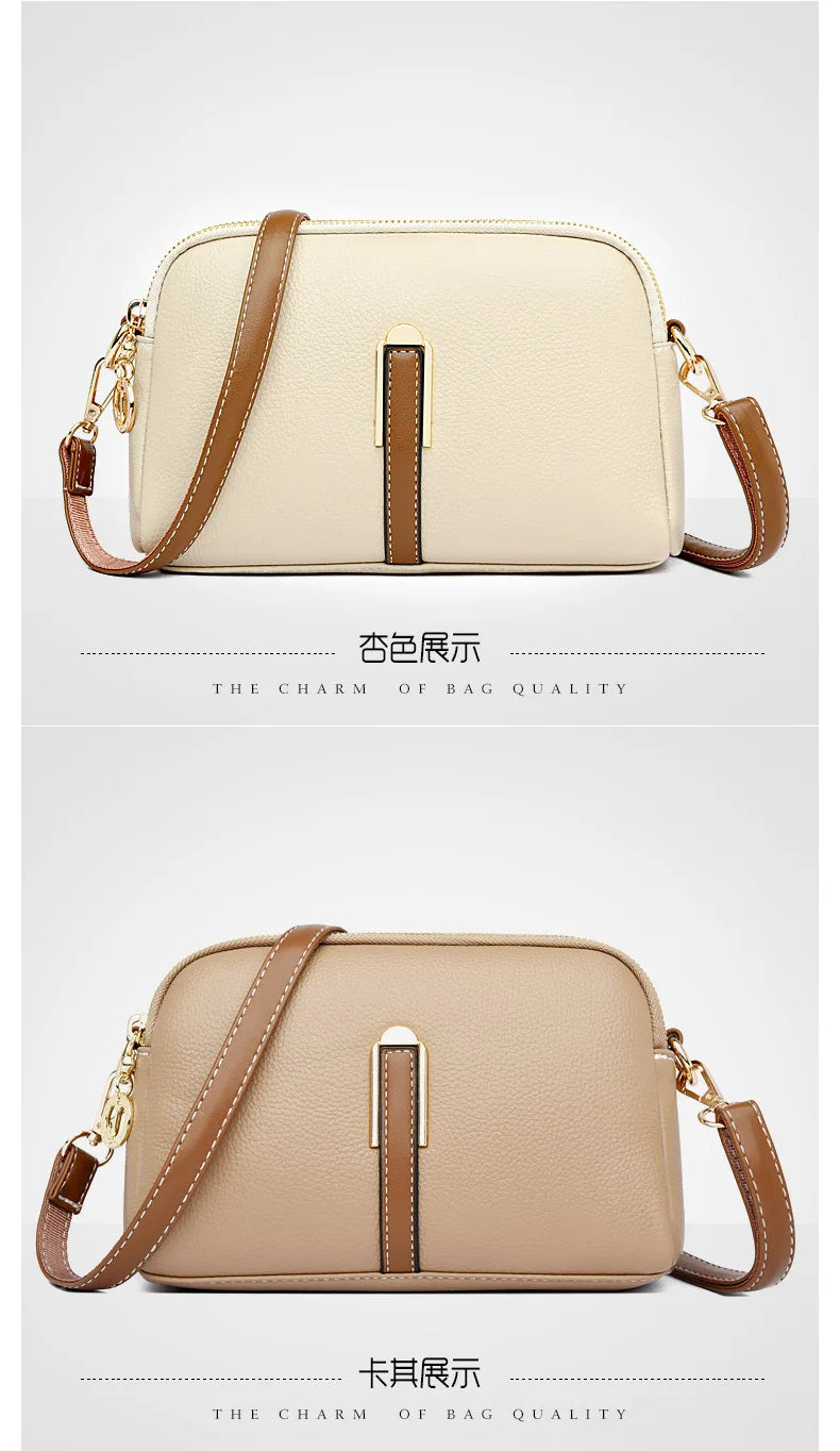 Women's bag 2025 new spring/summer shell bag, simple shoulder bag, zero wallet texture, western-style crossbody small bag
