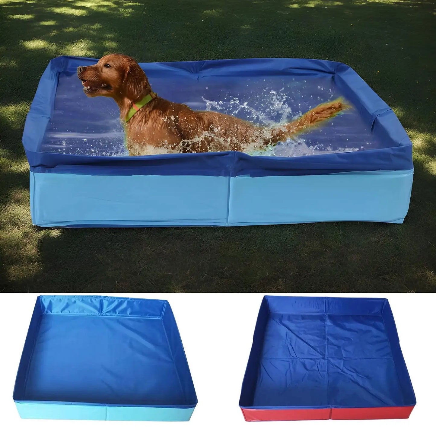 Pet Pool Portable Swimming Tub Foldable Dog Bath PVC Pet Bathing Tub Dog Bathtub Outdoor Indoor Bathing Pool