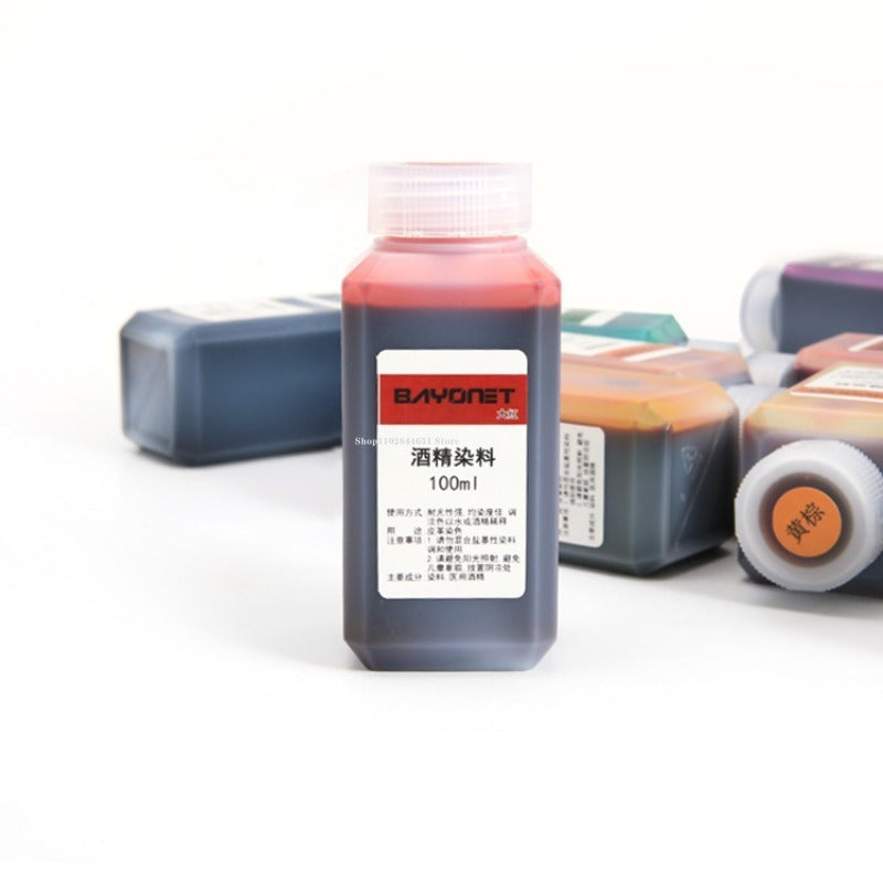 100ml 16 Color Leather Alcohol Dye Can Be Diluted Dyeing Paint DIY Leather Products Vegetable Tanning Repair Refurbished Dyeing