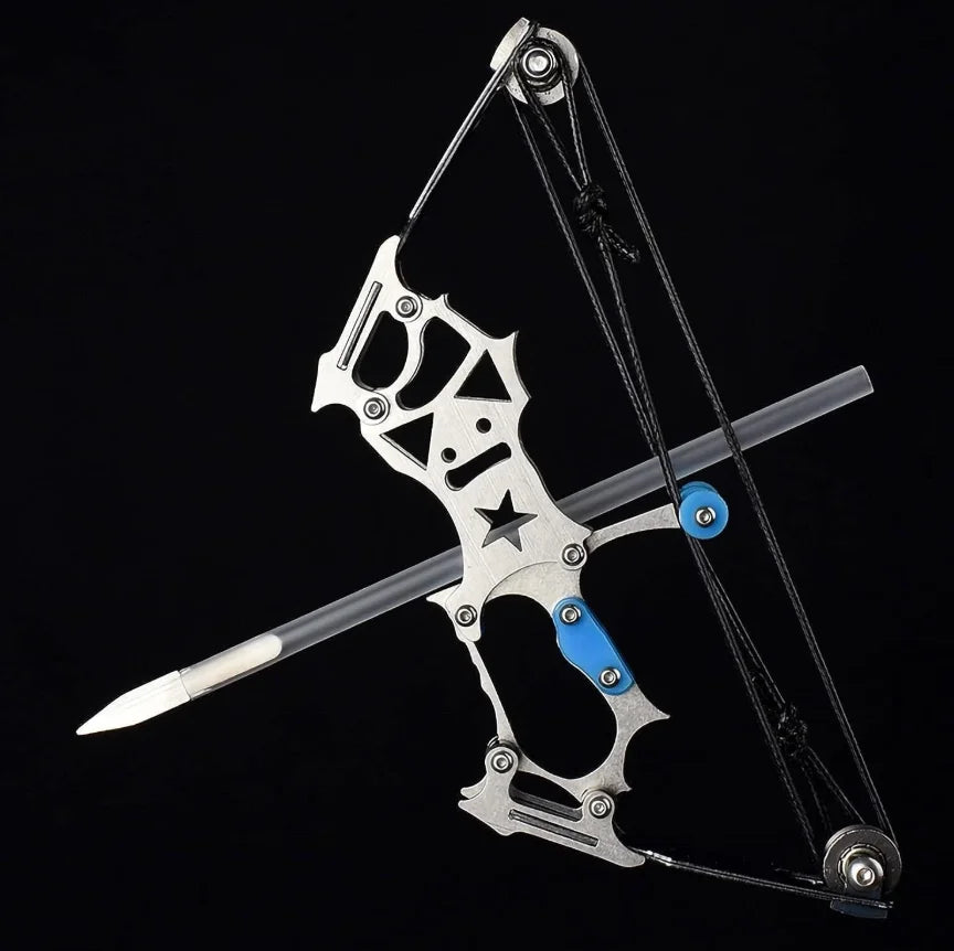 Archery 5.9'' 7.5" Mini Compound Bow and Arrows Set Pocket Bow Target Shooting Gift