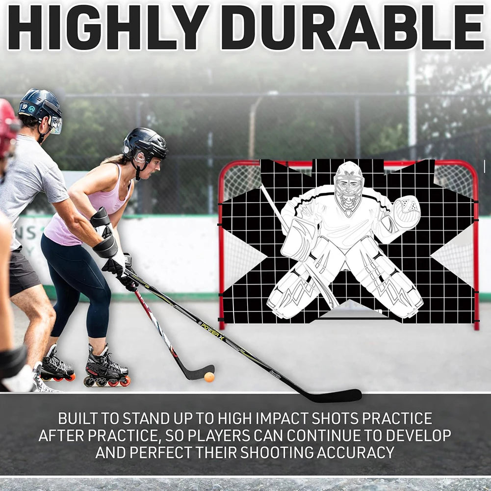 Hockey Goal Practice Target Street Hockey Net Goalie Target Hockey Training Aid for Practicing Accuracy Ice Hockey Equipment