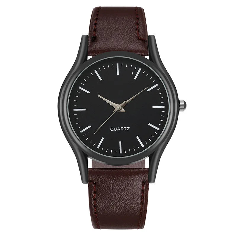 Watches for Men Reloj Hombre Fashion Watch for Lovers Leather Watches Quartz Wristwatch Clock Gift Relogios Masculino