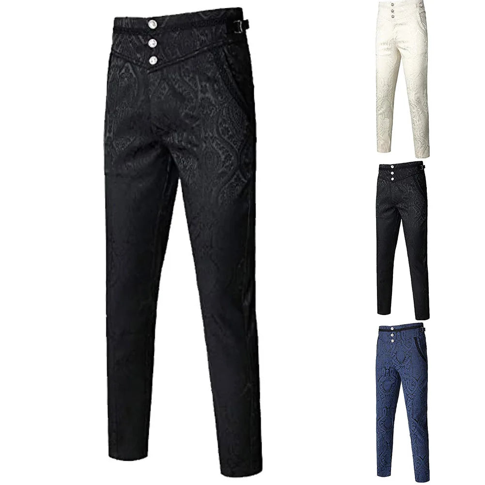Pant Men's Pants Gothic Pants Regular Steampunk Victorian Pants Trousers Vintage Cosplay Costume Trousers New Stylish Comfy
