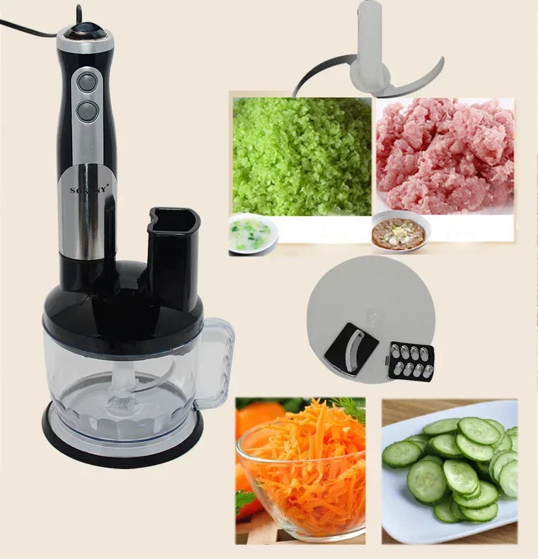 Houselin Immersion Blender Handheld Hand Blender 700W, Blender with Chopper for Baby Food and Smoothies