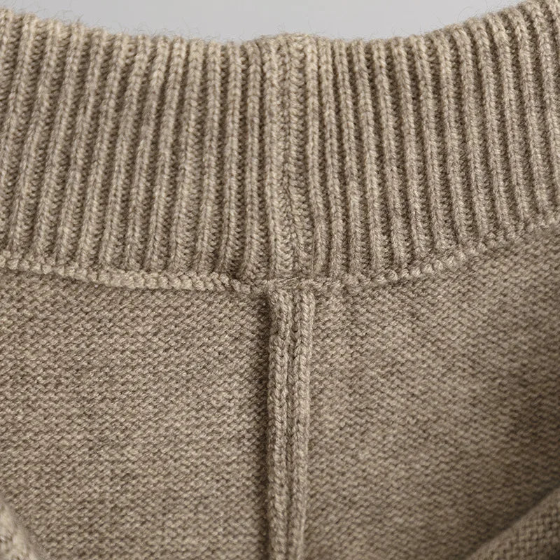 Women's Winter Knitted Suit Warm Loose Two Piece Sets With Hat Womens Outifits Sweater Oversize Casual Knitwear Autumn Suits