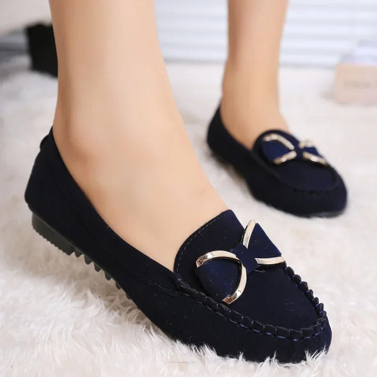 Women's Flat Shoes Fashion Casual Lofers 2025  Ladies Elegant Butterfly-Knot Comfortable Shoes Women Soft Classic Office Shoes
