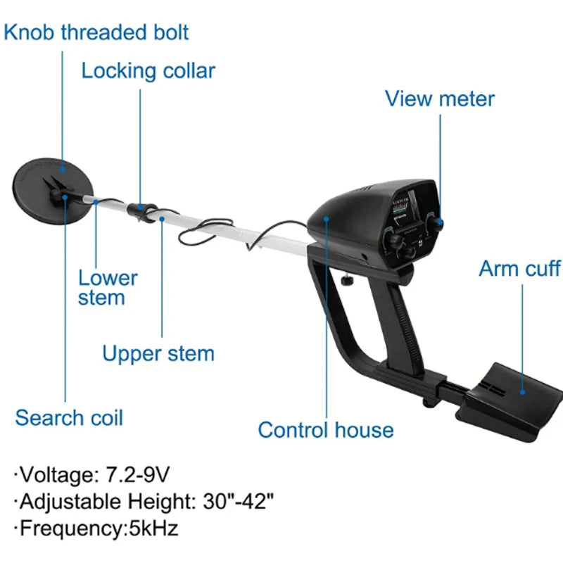 Professional Metal Detector Under Ground MD4030 Outdoor IP68 Waterproof Treasures Gold Detectos Finders Seekers DIY