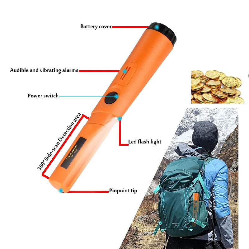 MD-4050 Professional Metal Detector Underground Gold Detector High Accuracy Metal Finder Waterproof Search Coil Seeker Treasure