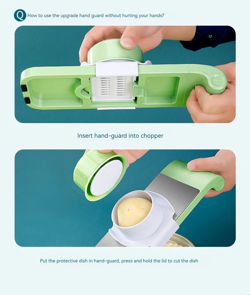 Vegetable Cutter Grater for Vegetables Slicers Shredders Multi Slicer Peeler Carrot Fruit 7 in 1 Vegetable Cutting Kitchen Tools