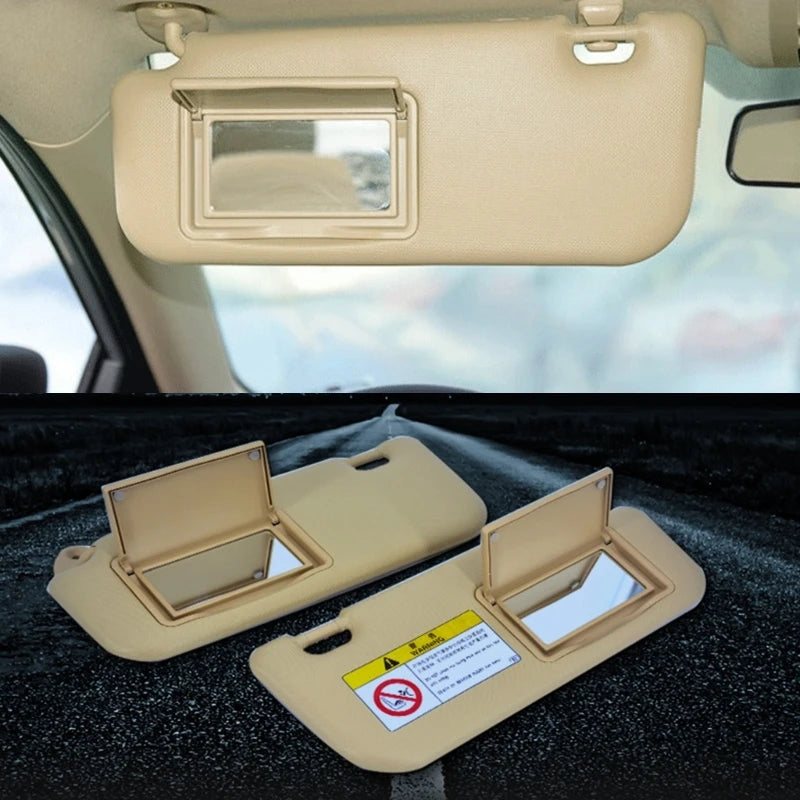 Car  Visor Sunshade Interior Car Front  Visor Panel Makeup Mirror Driver Passenger Side Right Left Sun Visor Mirror
