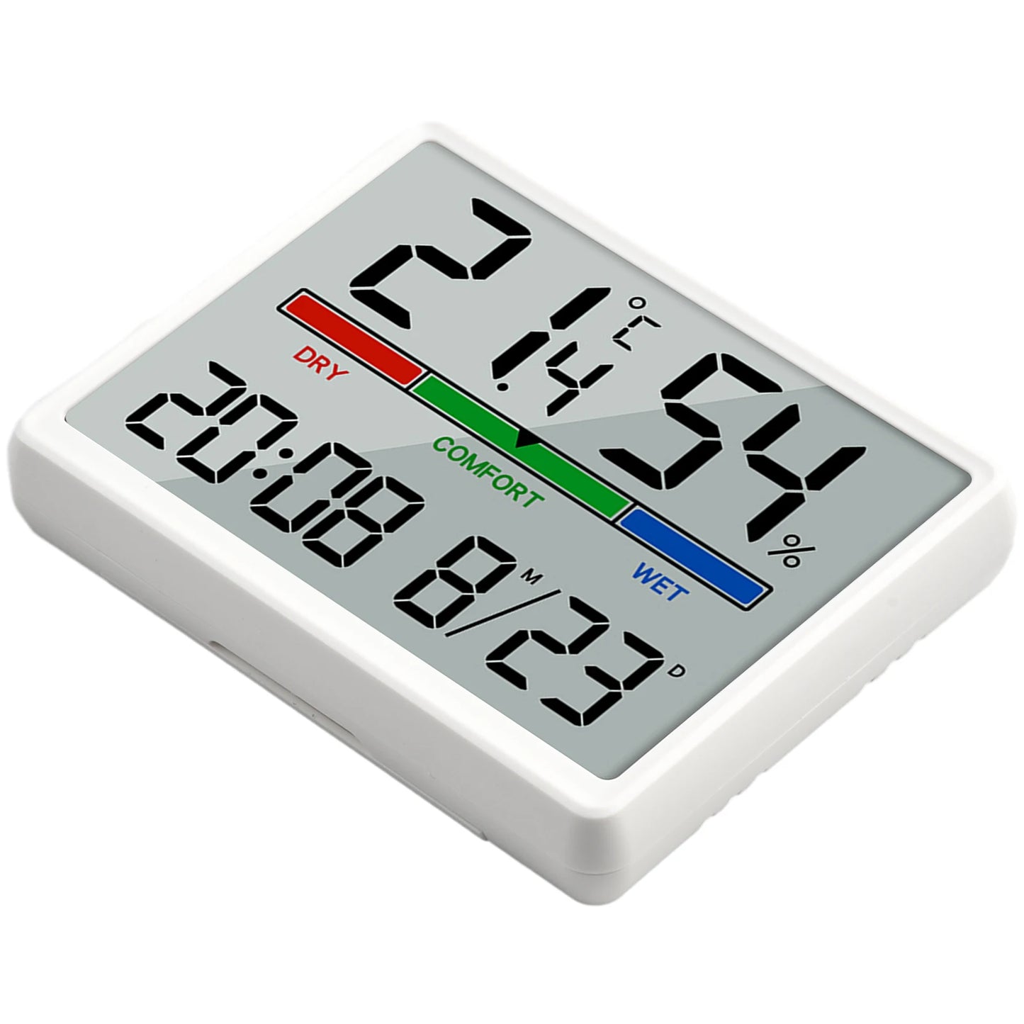 LED Thermometer Thermo-Hygrometer Multifunction Electronic Temperature Humidity Meter Battery Powered Digital Alarm Clock