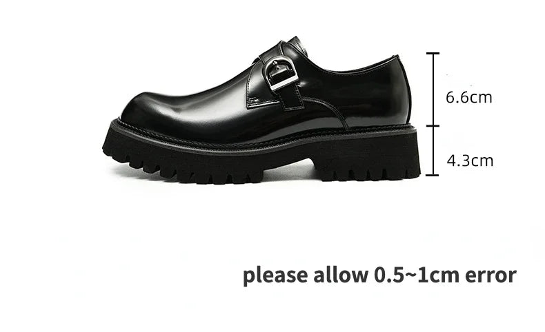Italian Patent Leather Mens Dress Shoes Luxury Brand Handmade Fashion Platform Elegant Genuine Leather Wedding Oxfords Shoes Man