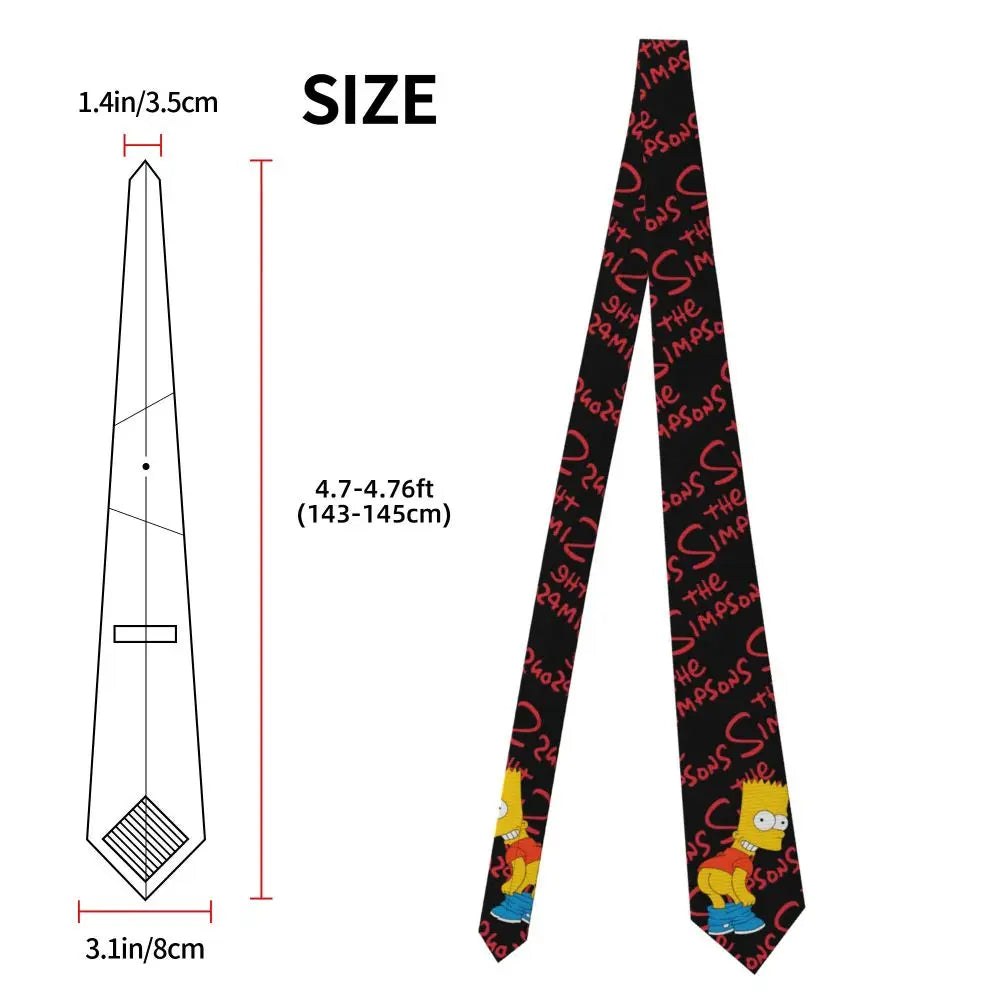 Personalized The S-Simpsones Homer Neck Ties Men Formal Silk Wedding Neckties
