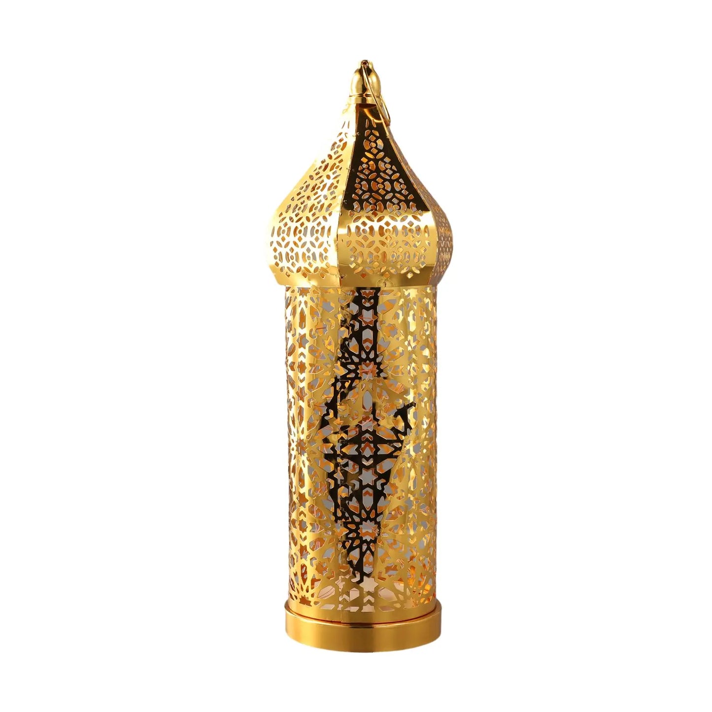 Home Décor Iron Ornaments Golden Hollow Light Ornaments Moroccan Ramadan Ron Lanter Table Decoration Widely Used Home Decoration