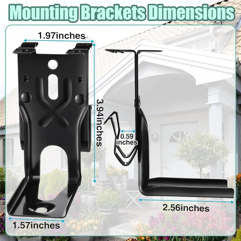2 Pcs Garage Door Sensors Bracket, Sensor Kit Brackets, For Liftmaster/Chamberlain/Craftsman Garage Door Sensorabgi
