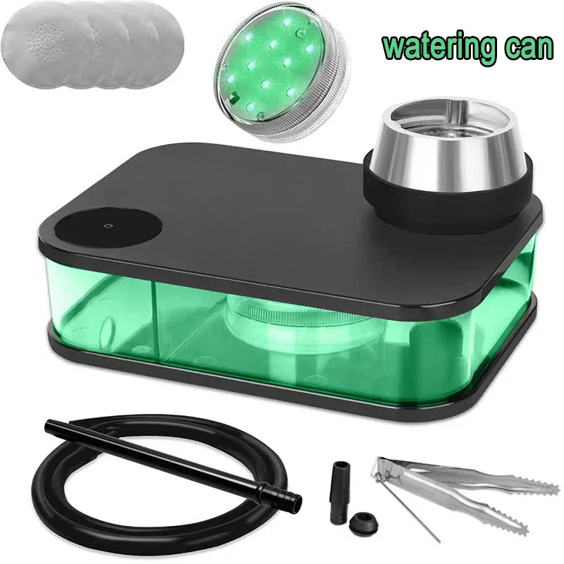 Water Cigarette Finished Set Acrylic Colour Box Water Cigarette Water Pipe Chicha Hookah Kit Accessories Smoking  Acrylic Shisha