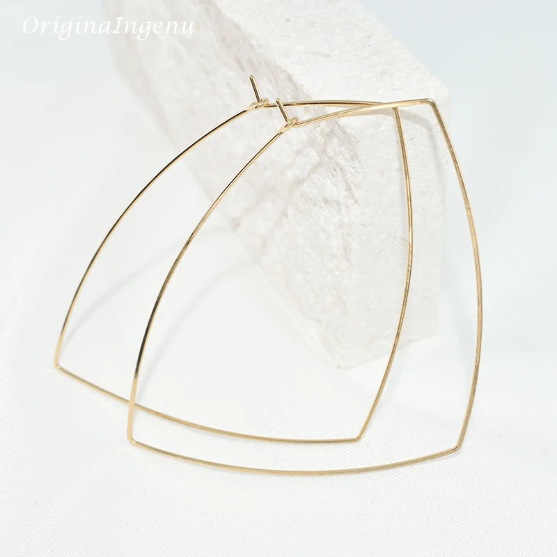 Sterling Silver Triangle Earrings Handmade Jewelry Gold Filled Oorbellen Brinco Vintage Jewelry Pendientes Earrings For Women