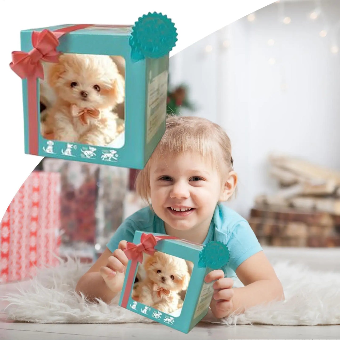 2025 New Robot Dog, Robot Puppy, Realistic Robots Puppy Cute Dogs Plush Doll Toy Gift Cartoon Children's Puppy Doll