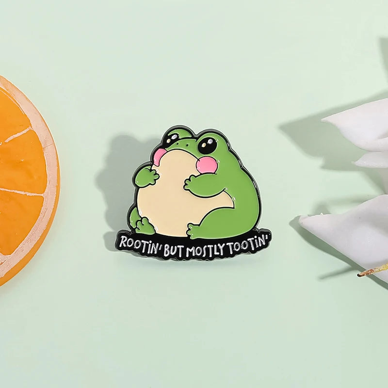 Autism Rizz 'em with The Tism Enamel Pin Cartoon Frog ADHD Awareness Mental Health Brooches Lapel Badge Jewelry Gift For Friends