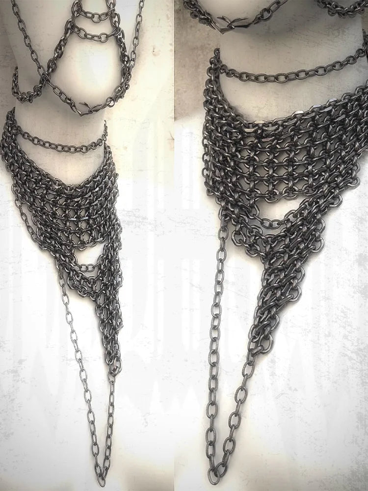 ZHUHE Lrregularly Pieced Necklace In Cyberpunk Style Is A Jewelry Accessory For Both Women And Men As A Party Gift