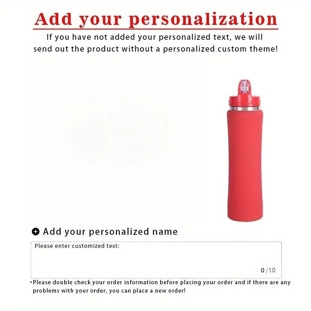 Customize Insulated Stainless Steel Water Bottle with Straw - Ideal for Outdoor Leakproof & BPA-Free Perfect Gift for Men & Wome