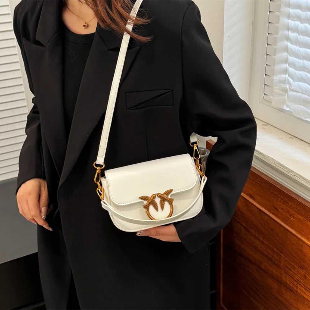 Ladies' Handbag, Swallow Bag, High-end, Fashionable, Versatile, Single Shoulder Crossbody Bag, Small Square Bag, Commuting Bag