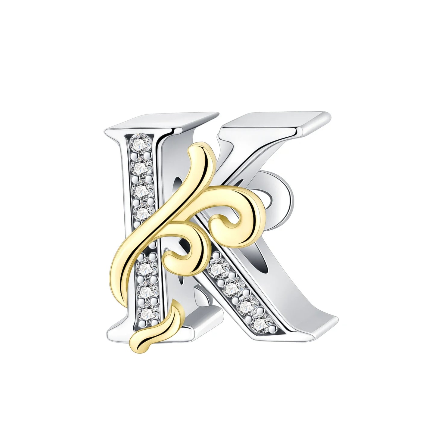 925 Sterling Silver Full series of A-Z letters pendant Charms For Original  Bracelet Charm Necklace Diy Female Jewelry