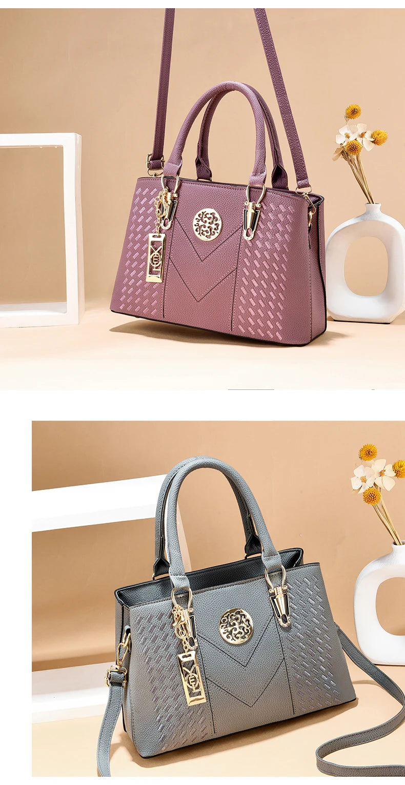 New Famous Designer Brand Bags Women Leather Handbags  Luxury Ladies Hand Bags Purse Fashion Shoulder Bags Gift