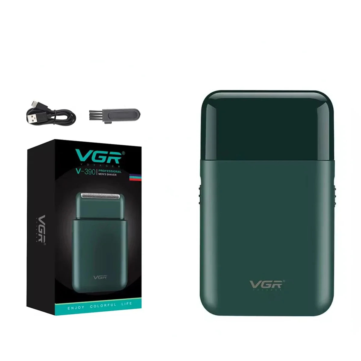 VGR Beard Trimmer Rechargeable Beard Trimmer Professional Beard Shaver Electric Shaver Mini Razor Shaving Machine for Men V-390