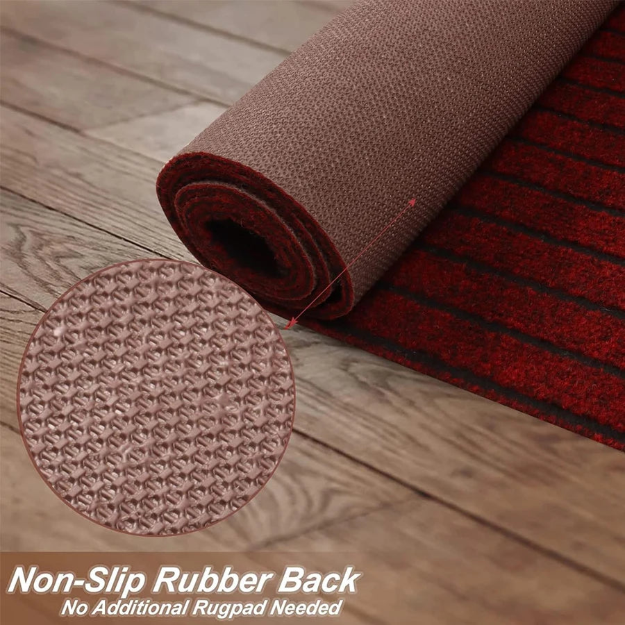 Striped Carpet Classic Door Carpet Kitchen Floor Mat, Closely Attached To The Ground, Anti Slip and Anti Fouling,strong Adhesion
