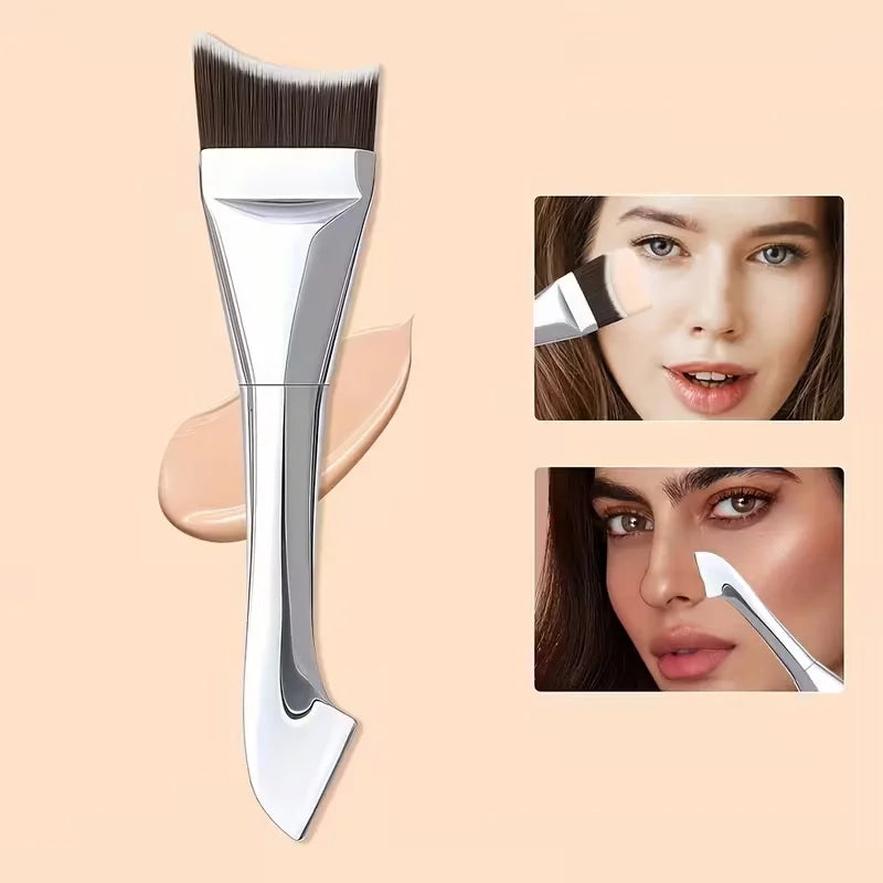 Ultra-Thin Foundation Brush Mixing Palette Makeup Sponge Puff for Seamless Blending of Cream and Liquid Makeup Professional Tool