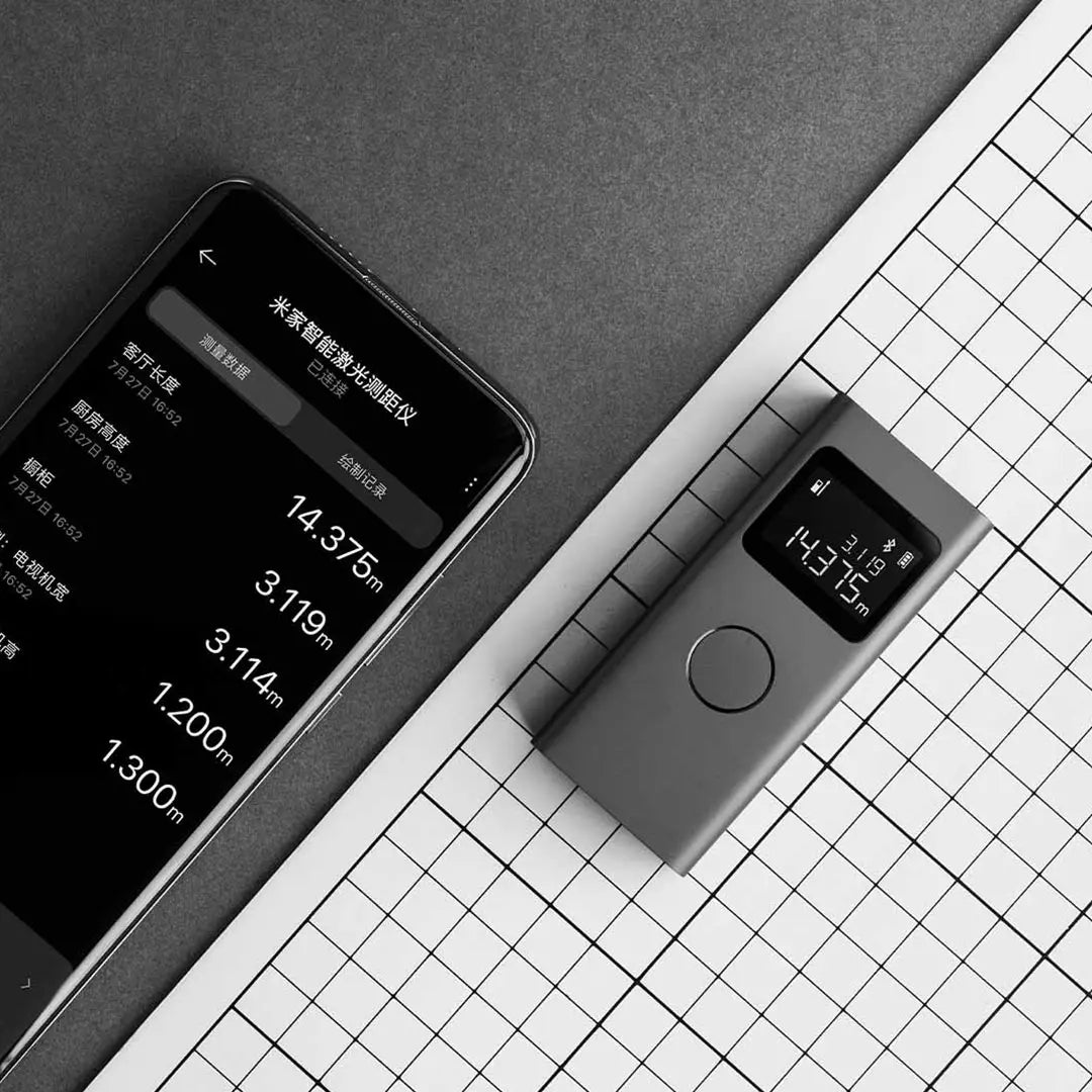 Xiaomi Mijia Smart Laser Rangefinder Real Time Distance Meter LCD Display Laser Range Finder Tape Measure Work with Mijia APP