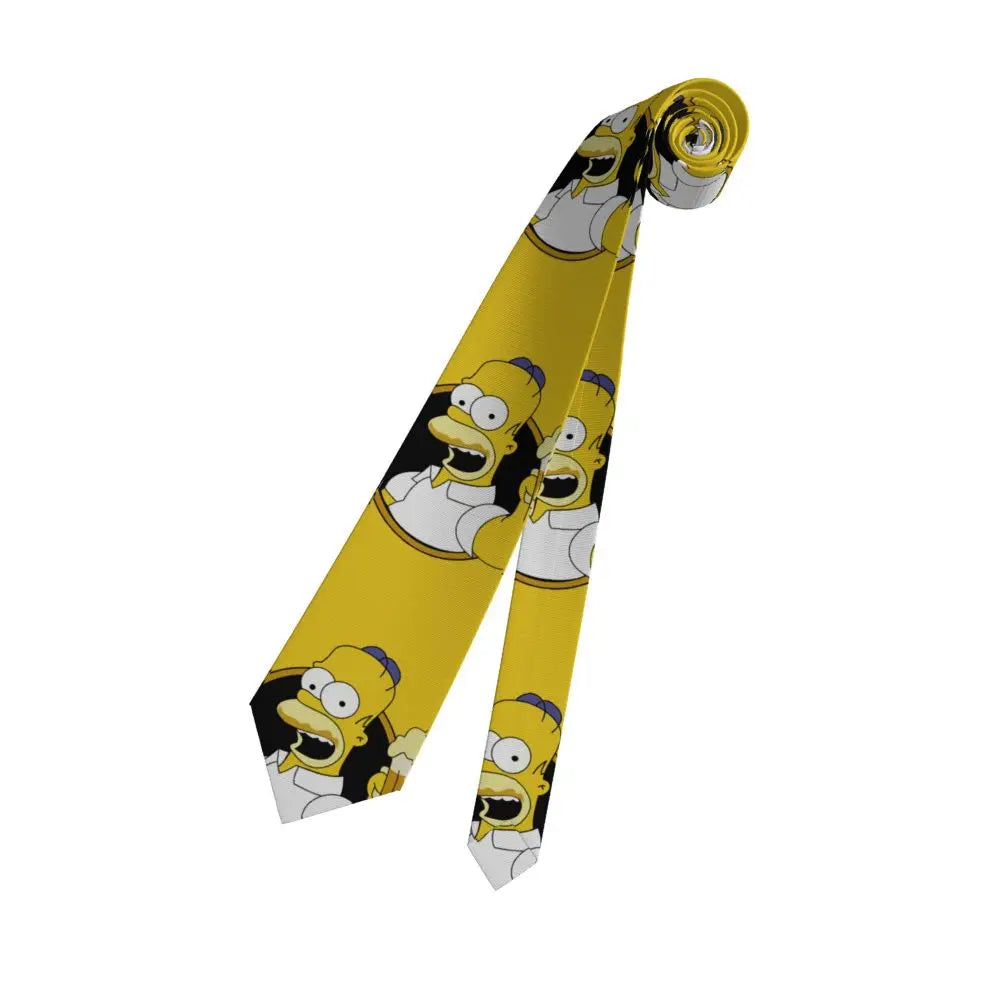 Personalized The S-Simpsones Homer Neck Ties Men Formal Silk Wedding Neckties