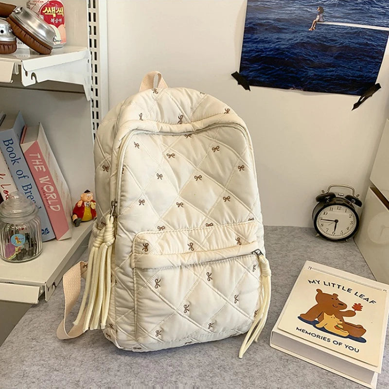 New Large Capacity Children's School Backpack Lightweight Bow Students Schoolbag School Bags Boys Girls Tutoring Bag Laptop Bag