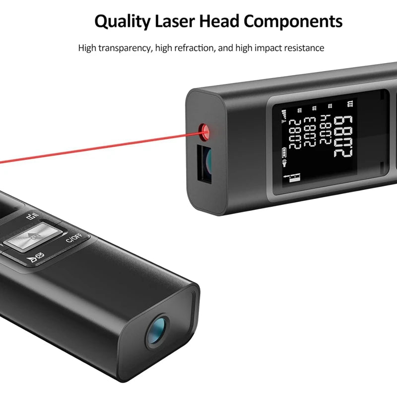 A69edistance Meter Handheld Finder ±2Mm High Precision Digital Mini Distance Measuring Meter Indoor Measurement Device
