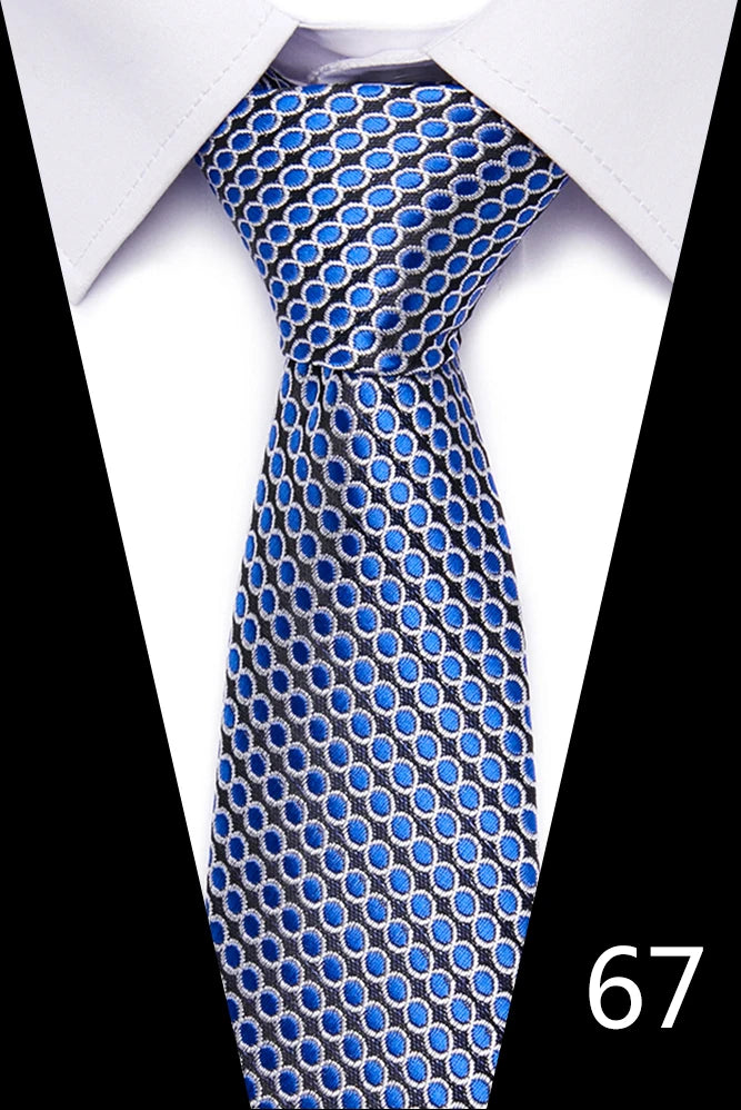 Hot Sale Necktie Man 7.5 cm Silk Tie Solid Color Gravatas Suit Accessories Fit Wedding Holiday Party