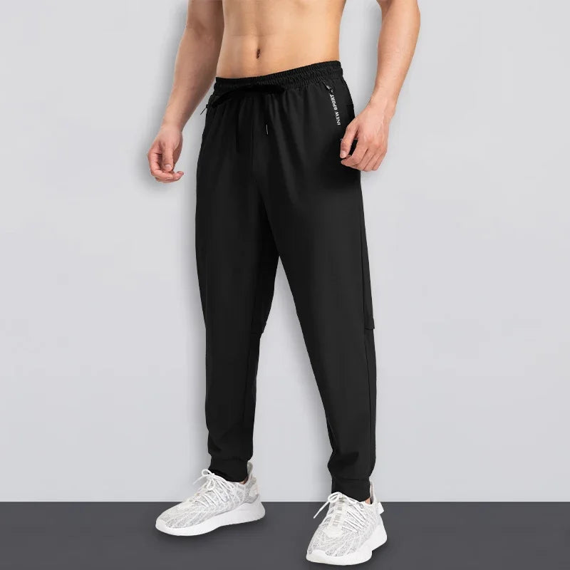 2025 new men's casual pants, spring and autumn sports pants, tight-fitting men's pants, loose and versatile long pants