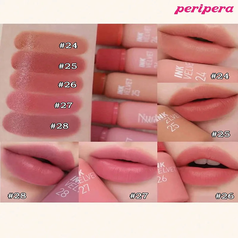 K-beauty Ink Velvet Lipstick high-pigment and long-wearing, weightless, gluten-free, paraben-free, velvet-matte, long-lasting