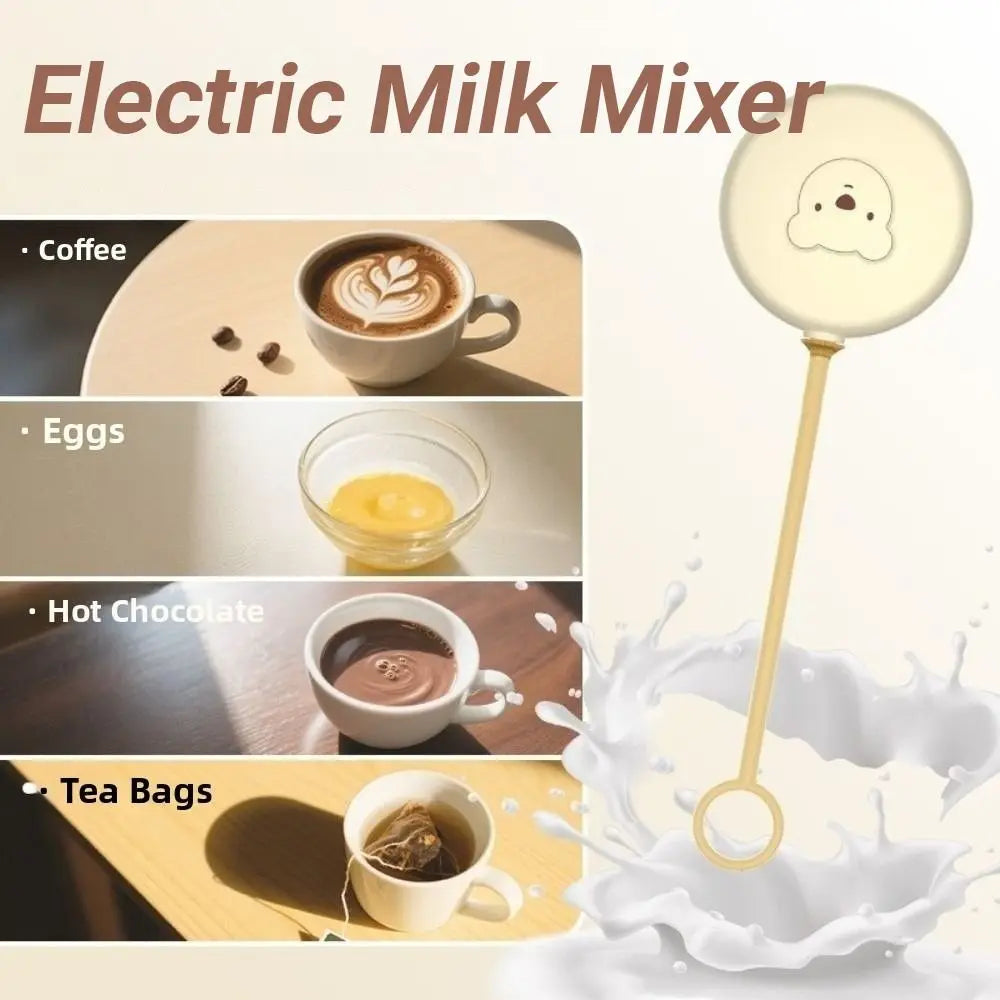 Wireless Electric Milk Frothers Electric Automatic Milk Foaming Mixer Portable Battery Model Electric Handheld Blender