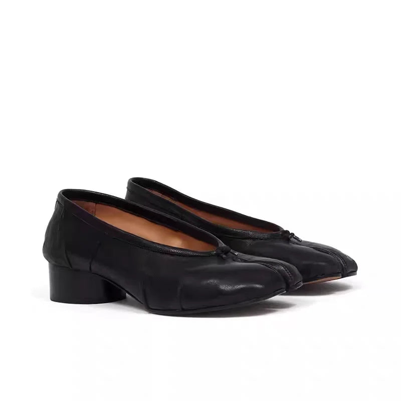 2026 New Women Pumps Fashion Split Toe Shoes Woman Luxury Brand Design Women Caucal Shoes Ins Style Elegant High Heels Female