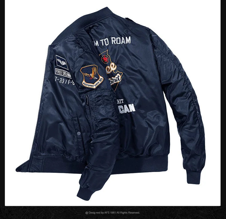 Men's winter jacket 2025 model  Thick and warm coat Men's flight jacket  Thick and warm padded coat - With a stand-up collar