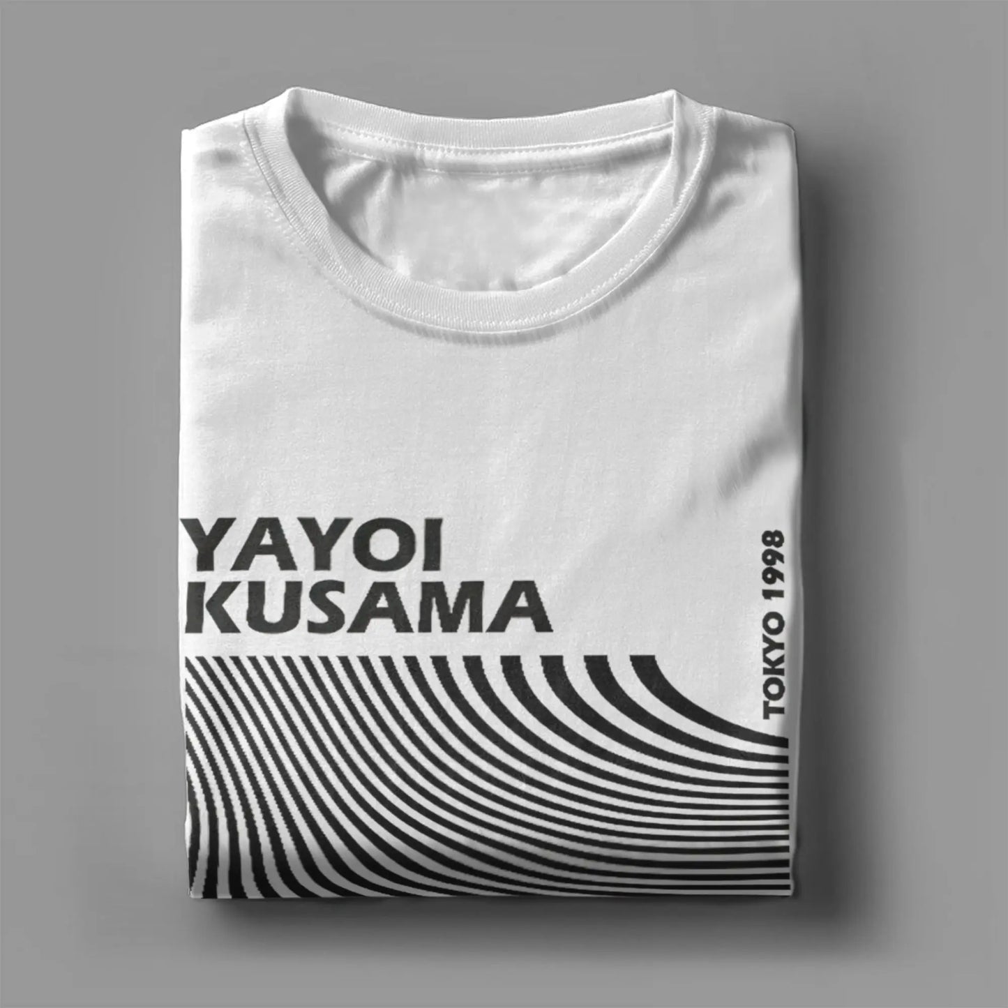 Funny Yayoi K-Kusama Line Tokyo 1998 T-Shirts for Men Crew Neck Pure Cotton T Shirt  Short Sleeve Tee Shirt Summer Clothes