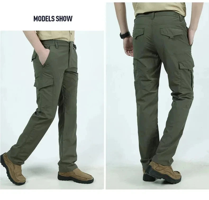 Men's Casual Fashion Trend Casual Pants Urban City Commuter Pants Military Tactical Multi-Pocket Sports Workwear Pants