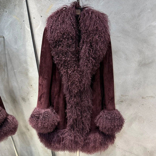 GO BALLISTIC YA Mongolia Sheep Fur Coat Women Real Leather Jacket Genuine Leather Coat