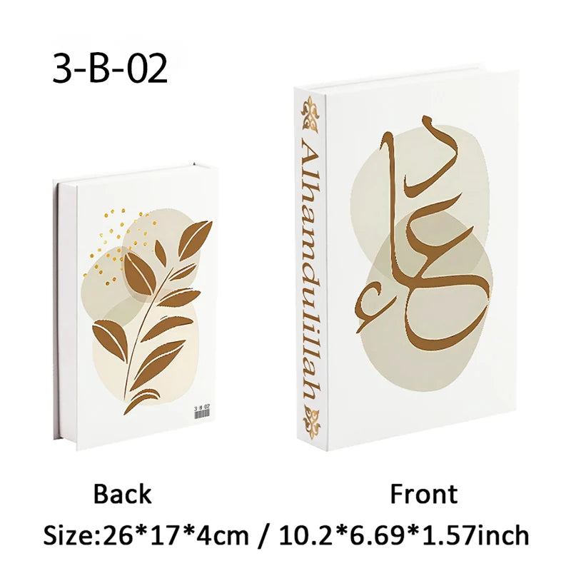 Islamic Church Writing Culture Fake Books Decorative Coffee Table Decoration Storage Box Bookshelf Bedroom Aesthetic Home Decor