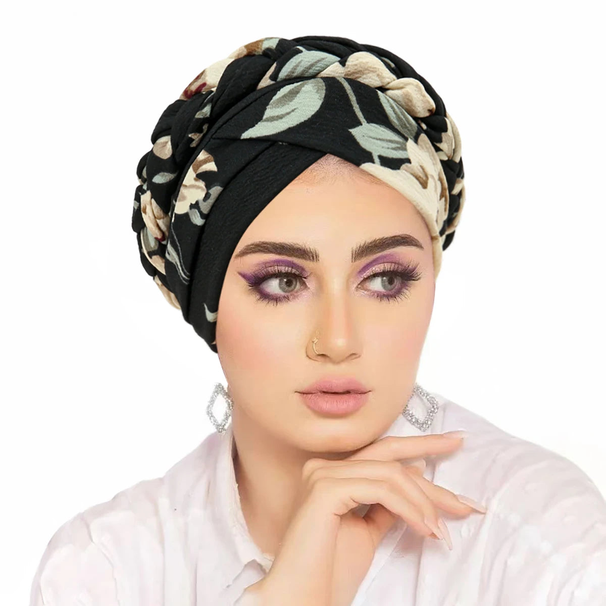 New Head Scarf for Muslim Women Trendy Print Turban Bonnet Hijab Caps Inner Hijabs Femme Musulman Arab Wrap Turbantes
