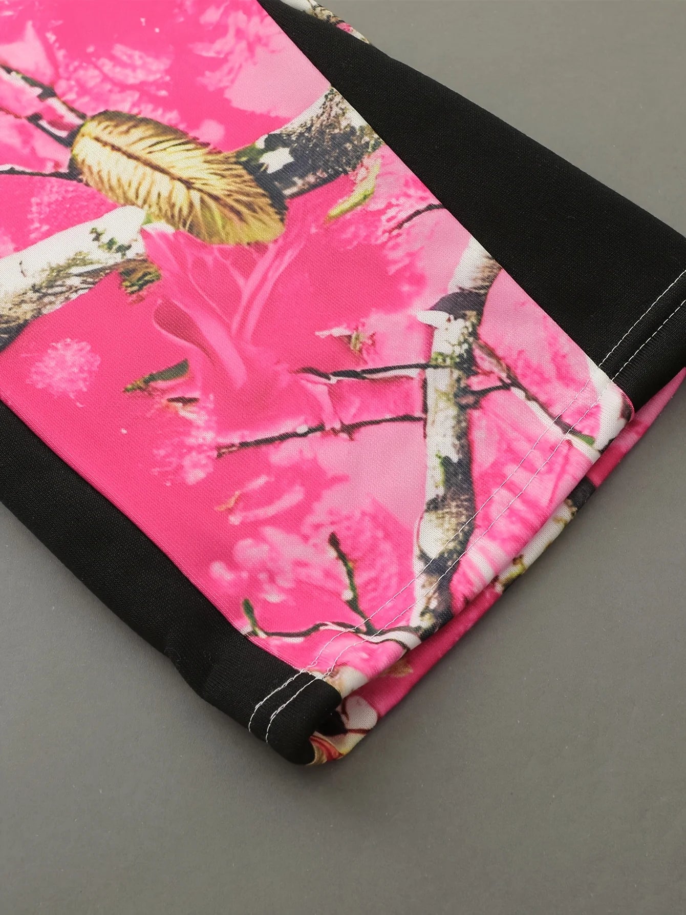 Men's Casual and Trendy Slightly Flared Pants with A Personalized Pink Camouflage Digital Print These Pants Combine The Latest T