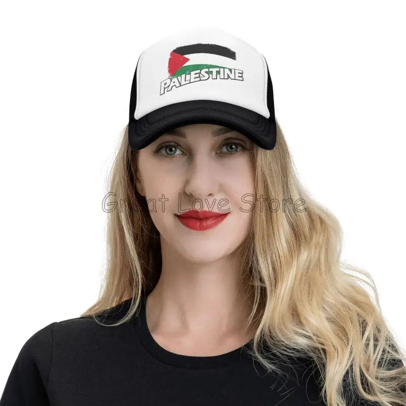 Palestine Flag Baseball Caps Breathable Mesh Cap for Women Men Summer Outdoor Casual Sun Protection Hat Adjustable Snapback Hat