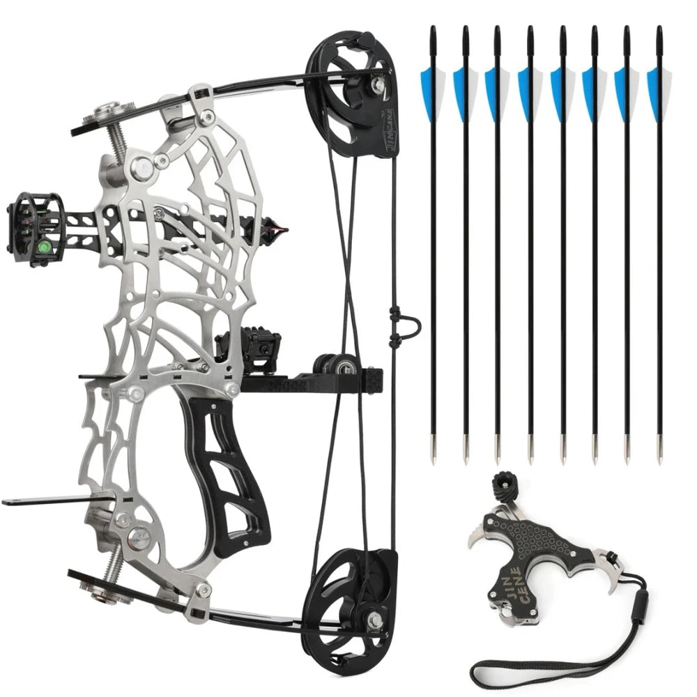Archery Compound Bow 10lbs/12lbs/16lbs/15-32lbs High-Elastic Steel Limbs Suitable Beginners Target Shooting Outdoor Practice