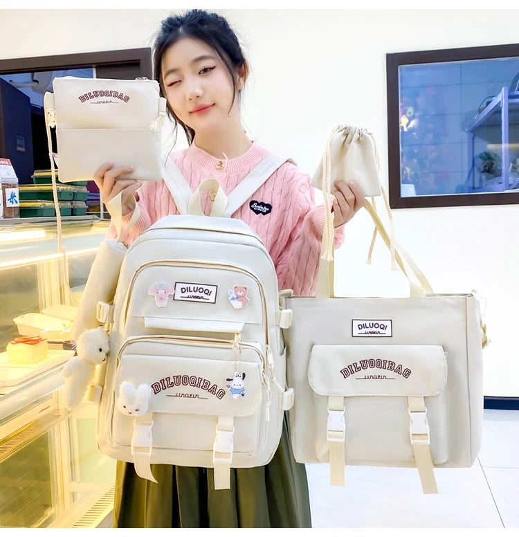 Backpacks Tuition Bag Pencil Case Crossbody Bag High Capacity School Bags 2024 Hot Sale for Girls and Boys Mochilas Escolares